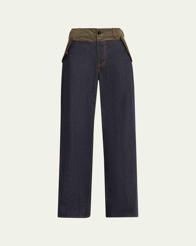Hybrid Wide-Leg Denim Jeans